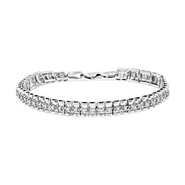 .925 Sterling Silver 1/2 Cttw Diamond Double-Link 7" Tennis Bracelet (I-J Color, I3 Clarity)