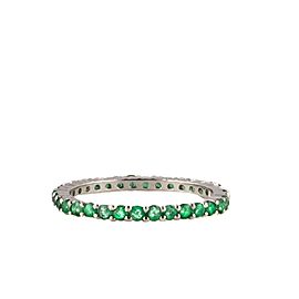1 Carat Natural Emerald Eternity Band Size 6