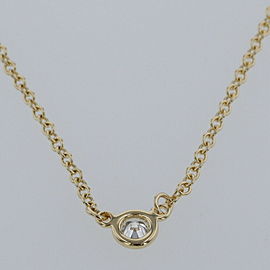 TIFFANY & Co 18k Yellow Gold Diamond Necklace LXGBKT-353
