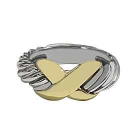 David Yurman Crossover Silver & Gold Ring
