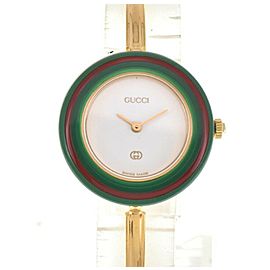 GUCCI 11/12 Gold Plated Quartz Watch LXGJHW-537
