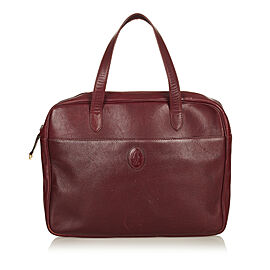 Cartier Must De Cartier Leather Business Bag