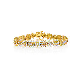14k Yellow Gold 6.96ct Diamond Bracelet