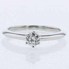 TIFFANY & Co 950 Platinum Solitaire Ring LXGBKT-881