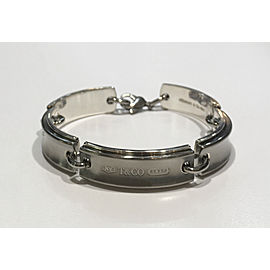 Tiffany & Co. 1837 Titanium and Sterling Silver link bracelet