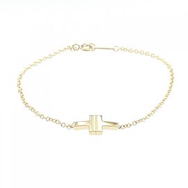 TIFFANY & Co 18K Yellow Gold Two single Chain Bracelet E0002
