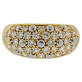 Cartier Gold Diamond Dome Ring