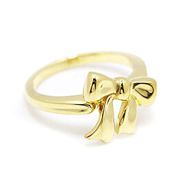 TIFFANY & CO. 18K Yellow Gold Ribbon Ring US:5.25