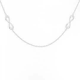 TIFFANY & Co 925 Silver Infinity Endless Necklace E0091