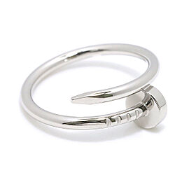 CARTIER 18K white Gold Ring US 5.25 SKYJN-215