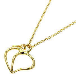 TIFFANY & Co 18K Yellow Gold apple heart leaf Necklace QJLXG-2469