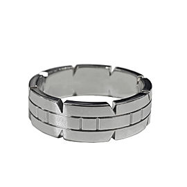 Cartier 18K White Gold Tank Francaise Band Ring