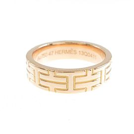 HERMES 18K Pink Gold Ring LXGYMK-972