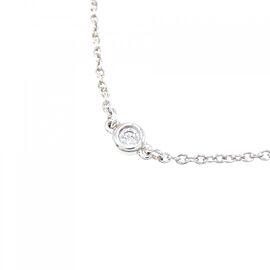 TIFFANY & Co 925 Silver By the Yard Diamond Necklace E0155