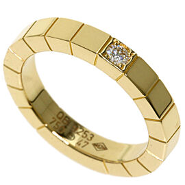 Cartier 18K Yellow Gold Lanier 1P Diamond US 4.25 Ring