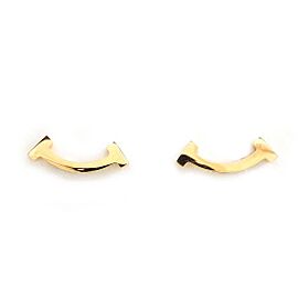 TIFFANY & Co 18K Pink Gold T Smile Earrings