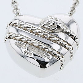 TIFFANY & Co 925 Silver Heart Arrow Necklace LXGBKT-374
