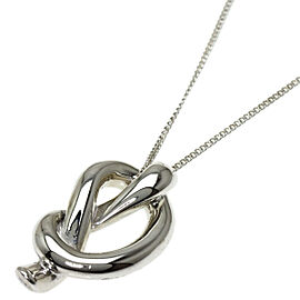 TIFFANY & Co Sterling Silver Love knot Necklace