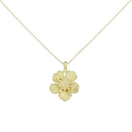 TIFFANY & Co 18k Yellow Gold Flower Necklace LXGKM-260