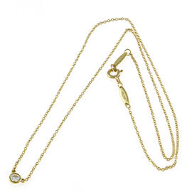 TIFFANY & Co 18k Yellow Gold Diamond Necklace LXKG-618