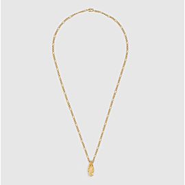 Gucci Yellow gold necklace with tiger head
