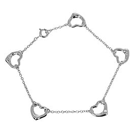 Tiffany & Co 925 Silver Open heart Bracelet LXNK-1090