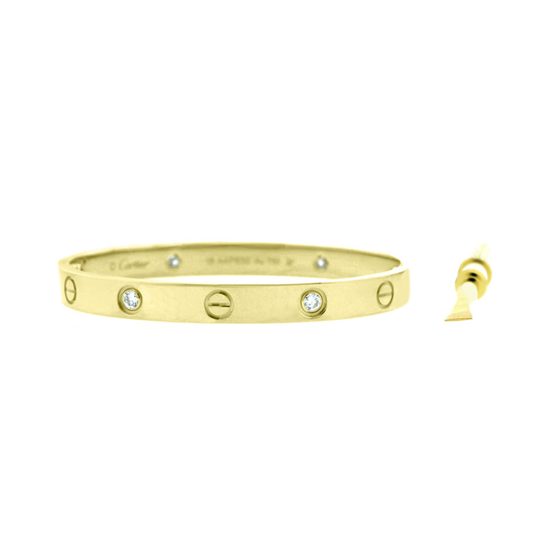 Cartier Love Bracelet Yellow Gold with 