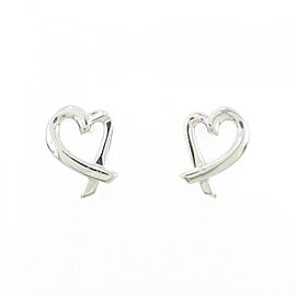 TIFFANY & Co 925 Silver Loving Heart mini Earrings E0106