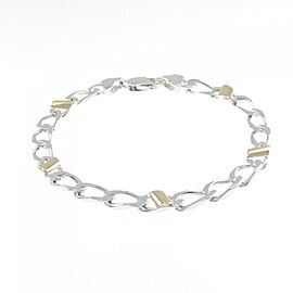 TIFFANY & Co 925 Silver/18K Yellow Gold VINTAGE Bracelet E0108