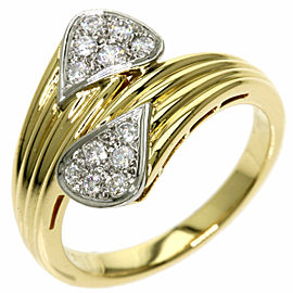 MIKIMOTO 18K Yellow Gold Diamond Ring US