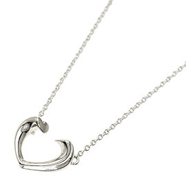 Tiffany & Co 925 Silver Tenderness Heart Necklace QJLXG-2532
