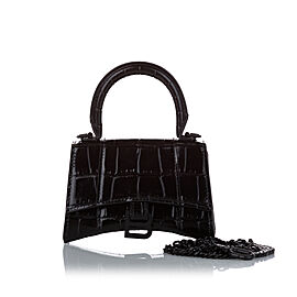 Balenciaga Mini Hourglass Leather Handbag