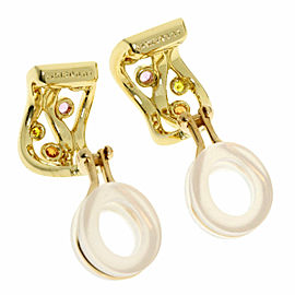 MIKIMOTO 18k Yellow Gold multicolor Diamond Earring LXGQJ-1159