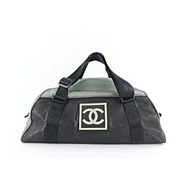 Chanel Duffle Sports Cc Logo Boston 10cz1217 Black Nylon Weekend/Travel Bag