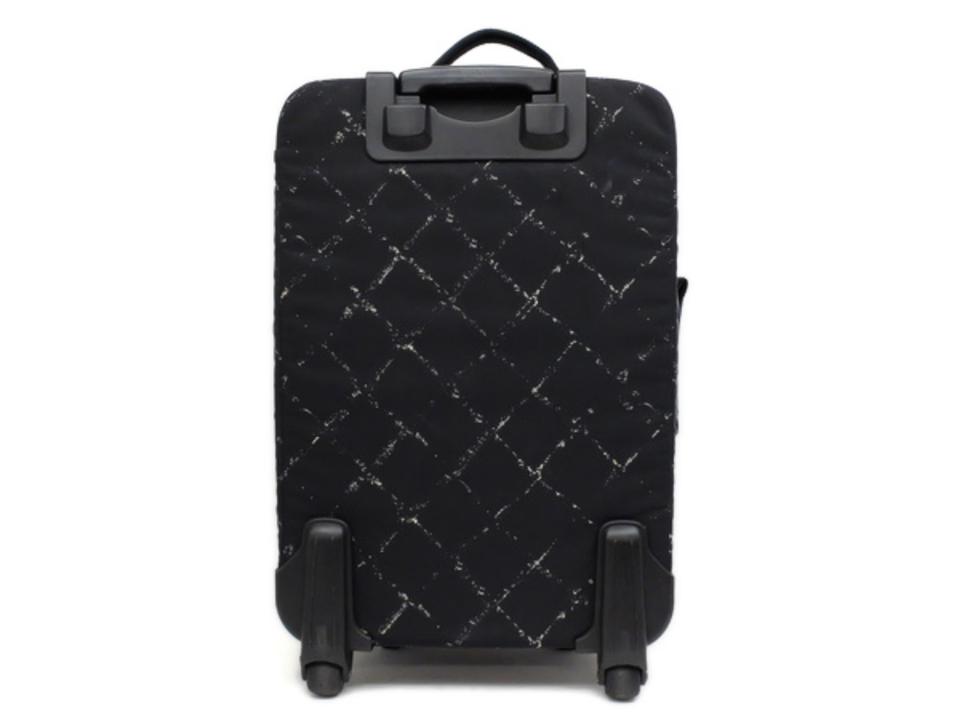 Chanel 233110 Line Rolling Trolley Luggage Suitcase Carry-on Black Nylon  Weekend/Travel Bag, Chanel