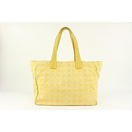 Chanel Yellow New Line Shopper Tote MM Bag 1119c51