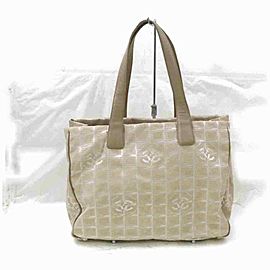 Chanel New Line Beige Tote Bag 867993