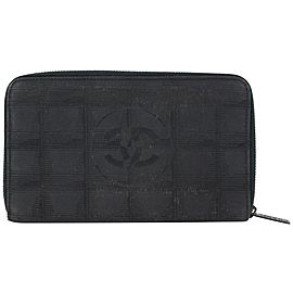 Chanel Black New Line Zip Wallet 82cas630