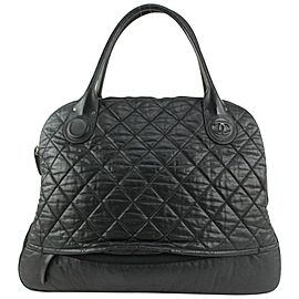 Chanel XL Black Quilted Cocoon Dome Satchel 1119c49