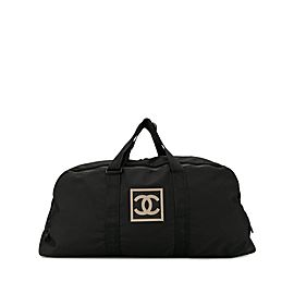 Chanel Duffle Extra Large Cc Logo Holdall 1ca516 Black Nylon Weekend/Travel Bag