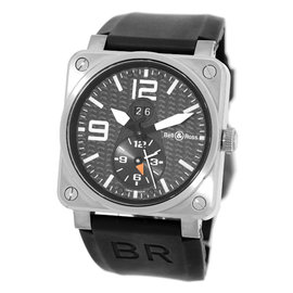 Bell & Ross "BR 03-51" GMT Dual Time Titanium Mens Strap Watch