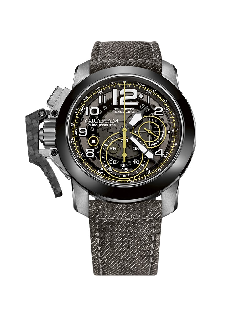 Graham Chronofighter Steel And Target 2CCAC.B16A.T34S 47mm Mens Watch