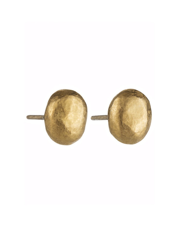 Yossi Harari Jewelry 24k Gold Roxanne Stud Earrings