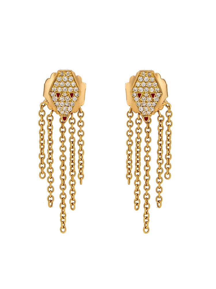 Misahara Drina Waterfall Earrings 18k Yellow Gold Earrings