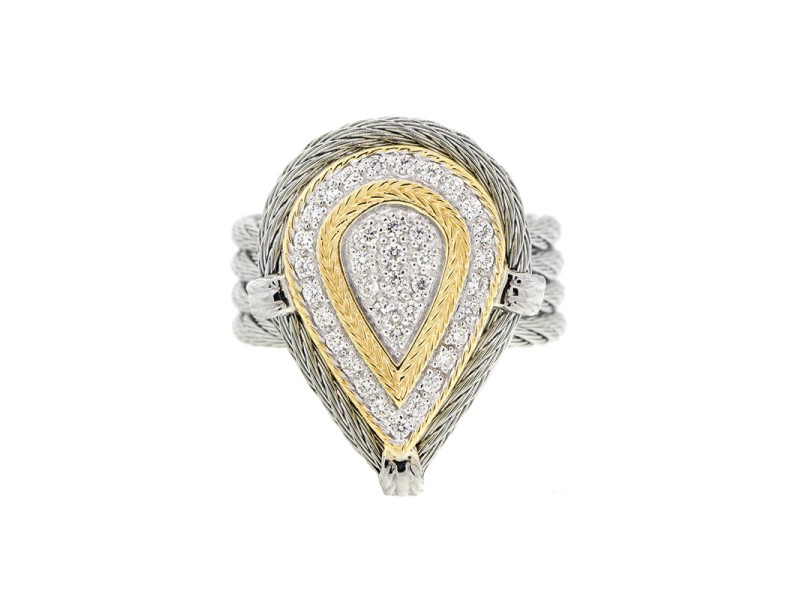 Alor 18K Yellow Gold/Stainless steel & GRAY Stainless steel RING