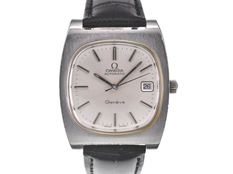 OMEGA 166.019 Stainless Steel leather Automatic Watch