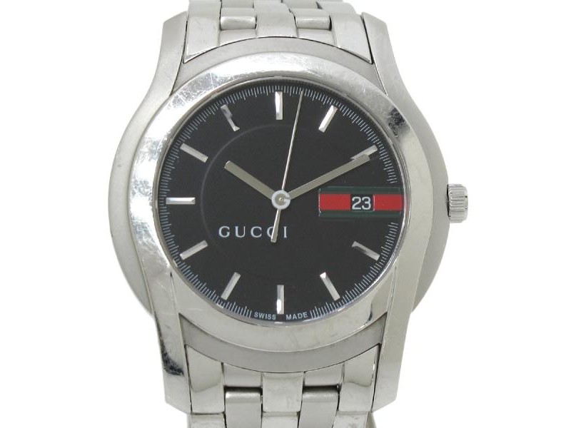Gucci G Class Stainless Steel Quartz 36mm Mens Watch  