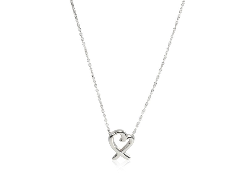 Tiffany & Co. Paloma Picasso Loving Heart Necklace in  Sterling Silver