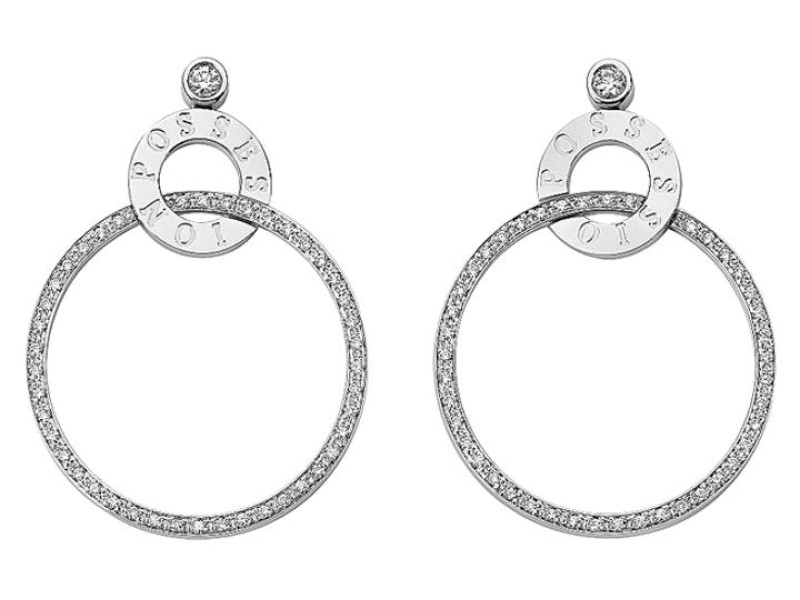 Piaget G38PX700 18K White Gold Diamond Earrings
