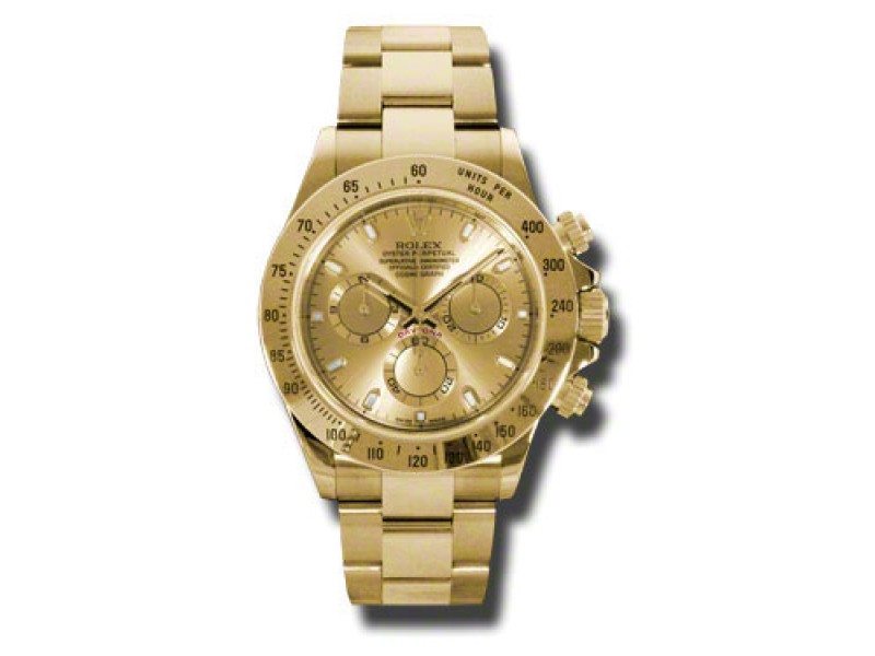 Rolex Daytona Yellow Gold Champagne Dial 40mm Watch